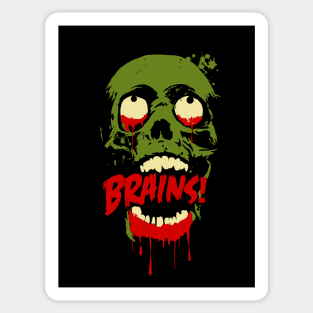 Return of the Living Dead Brains! Zombie Sticker